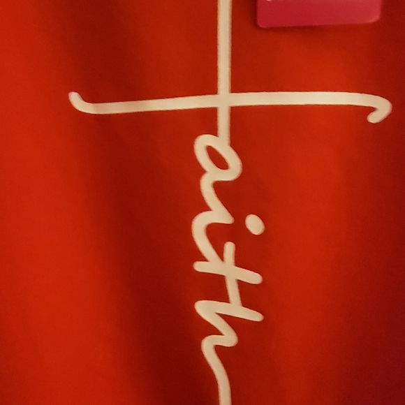Red Faith Graphic Sweatshirt - Picture 5 of 9